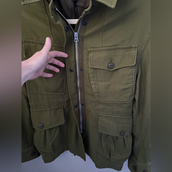 rag & bone Lorenz Cotton Army Green Military Jacket NWT Size XS - Picture 4 of 12